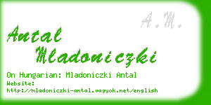 antal mladoniczki business card